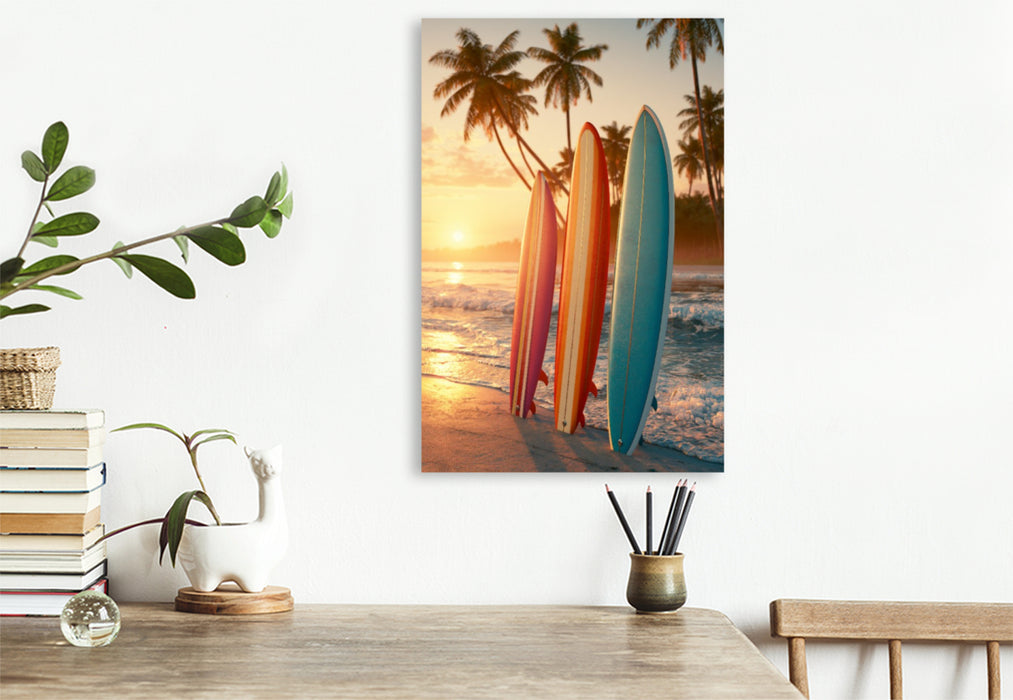 Premium Textil-Leinwand Ein Motiv aus dem Kalender Sommer Paradies