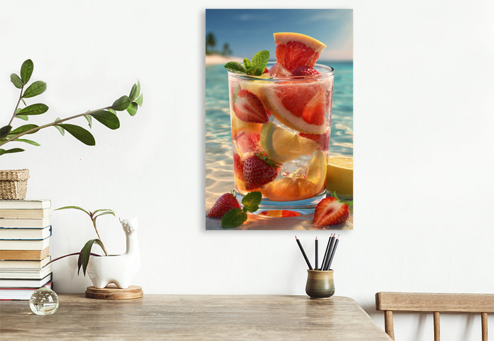 Premium Textil-Leinwand Ein Motiv aus dem Kalender Sommer Paradies