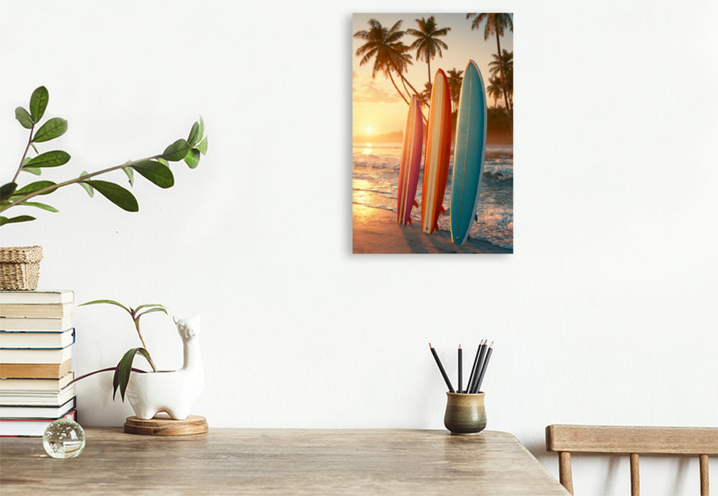 Premium Textil-Leinwand Ein Motiv aus dem Kalender Sommer Paradies