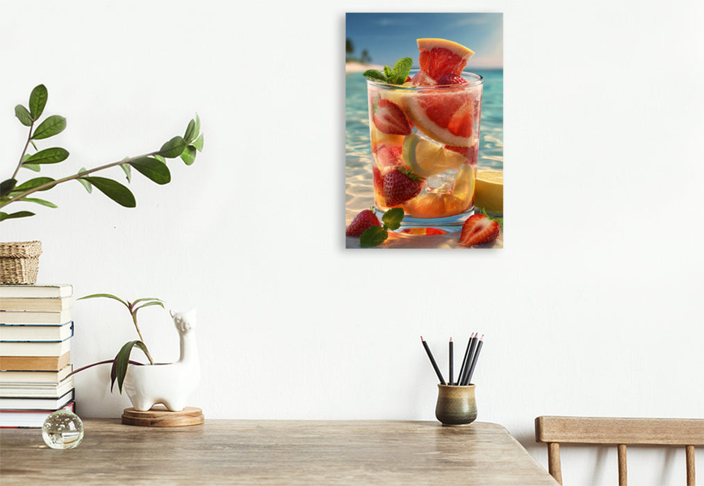 Premium Textil-Leinwand Ein Motiv aus dem Kalender Sommer Paradies