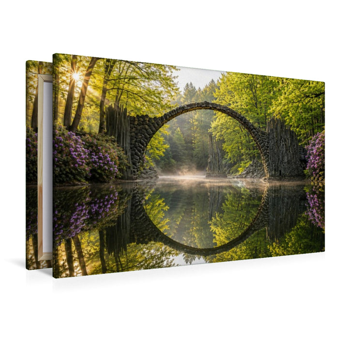 Premium Textil-Leinwand Rokotzbrücke