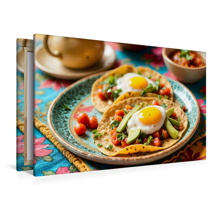 Premium Textil-Leinwand Tortilla Española – Mediterraner Genuss