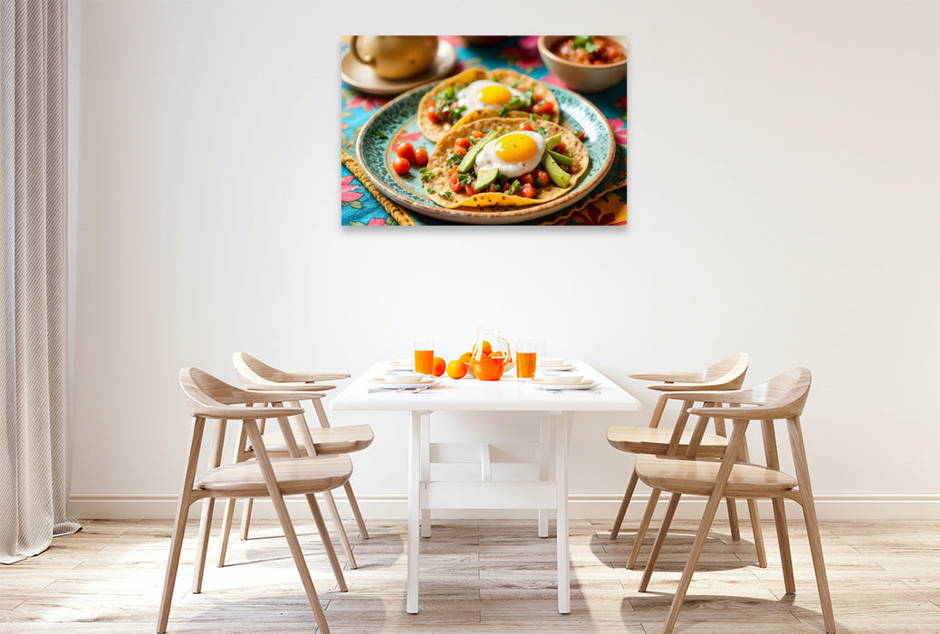 Premium Textil-Leinwand Tortilla Española – Mediterraner Genuss