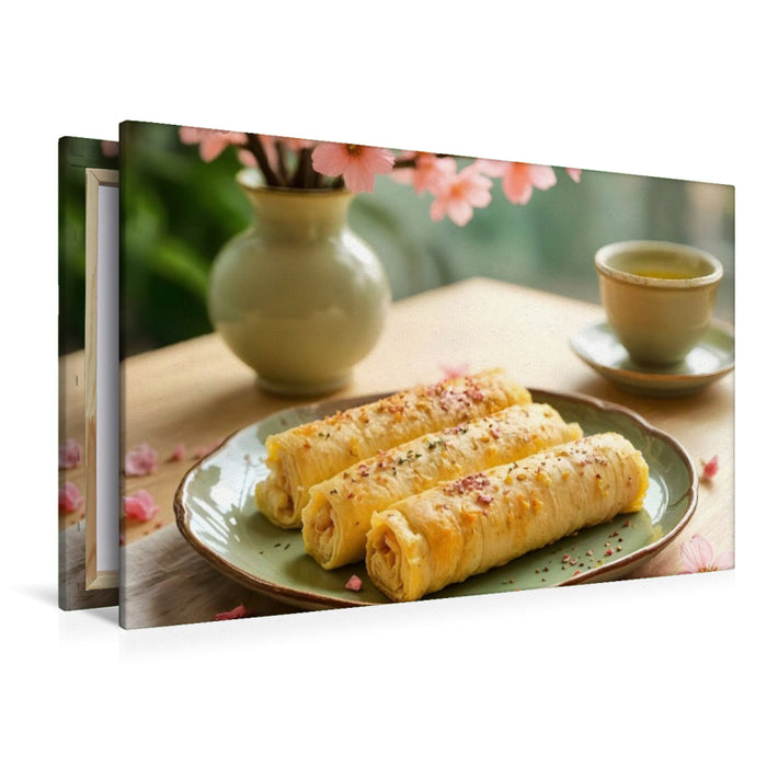 Premium Textil-Leinwand Tamagoyaki – Japanische Perfektion