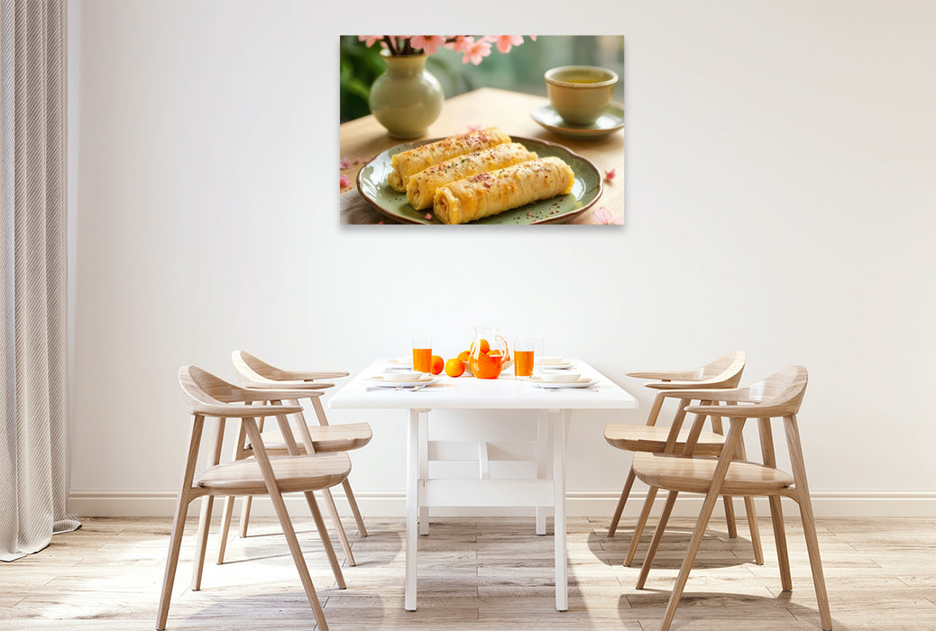 Premium Textil-Leinwand Tamagoyaki – Japanische Perfektion