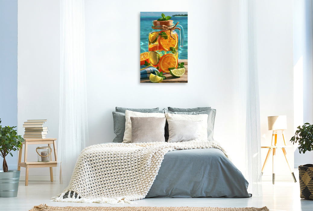 Premium Textil-Leinwand Sommergefühl