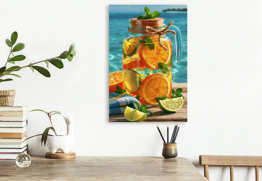 Premium Textil-Leinwand Sommergefühl