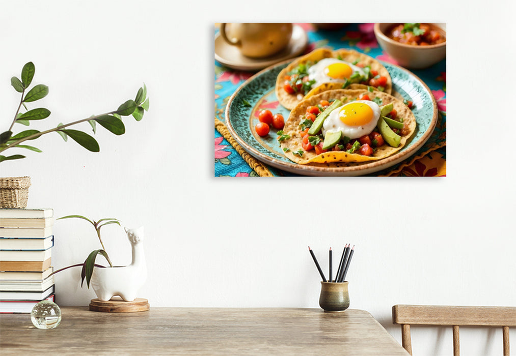 Premium Textil-Leinwand Tortilla Española – Mediterraner Genuss
