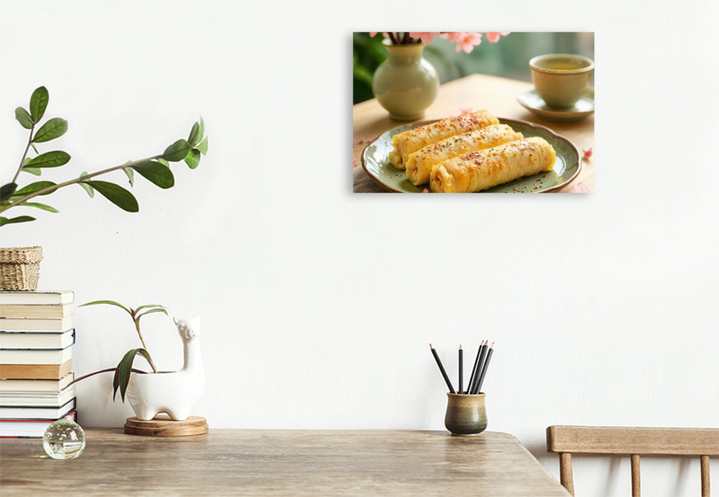 Premium Textil-Leinwand Tamagoyaki – Japanische Perfektion