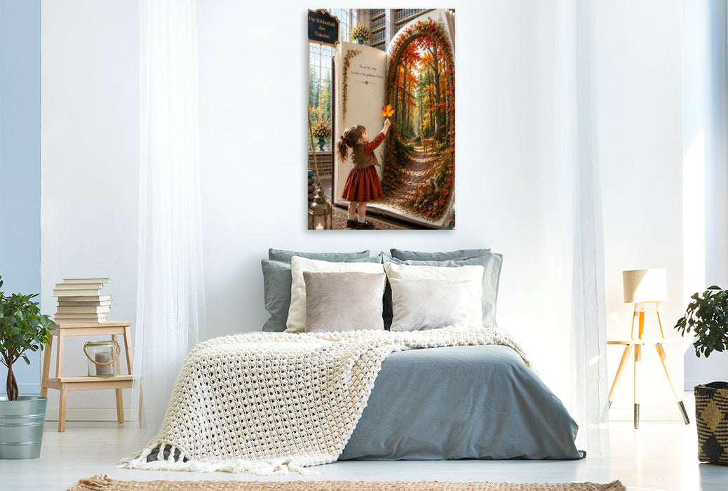 Premium Textil-Leinwand Der Herbstpfad