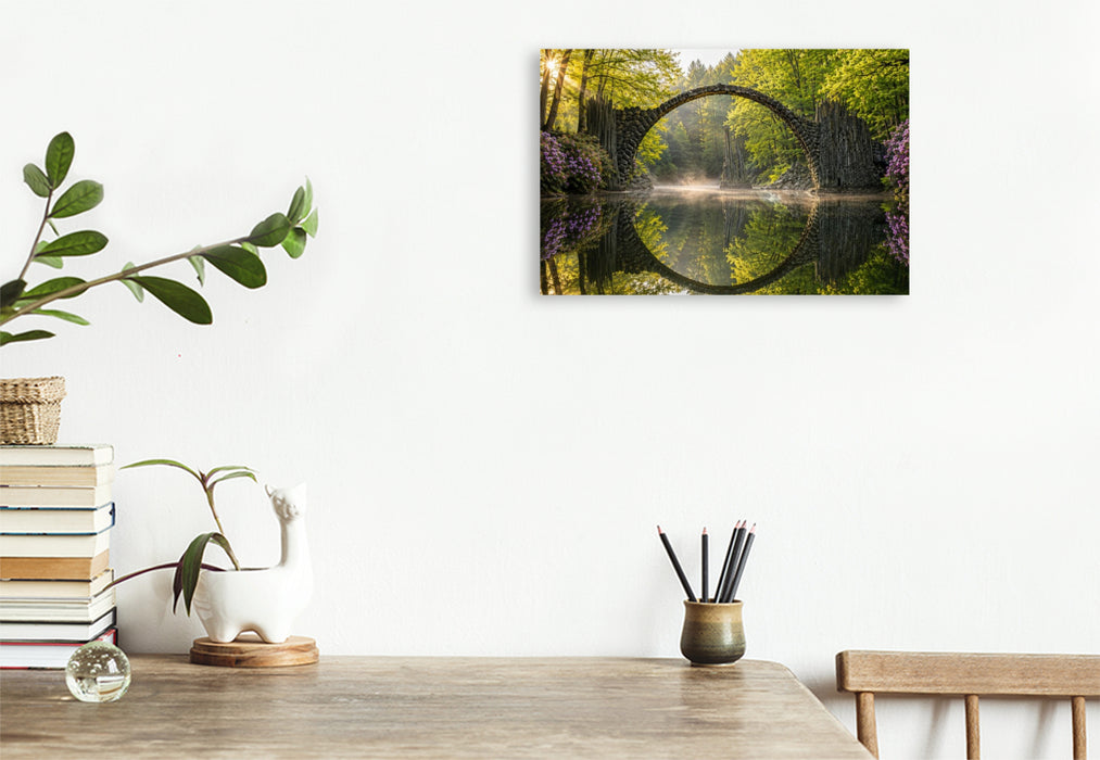 Premium Textil-Leinwand Rokotzbrücke
