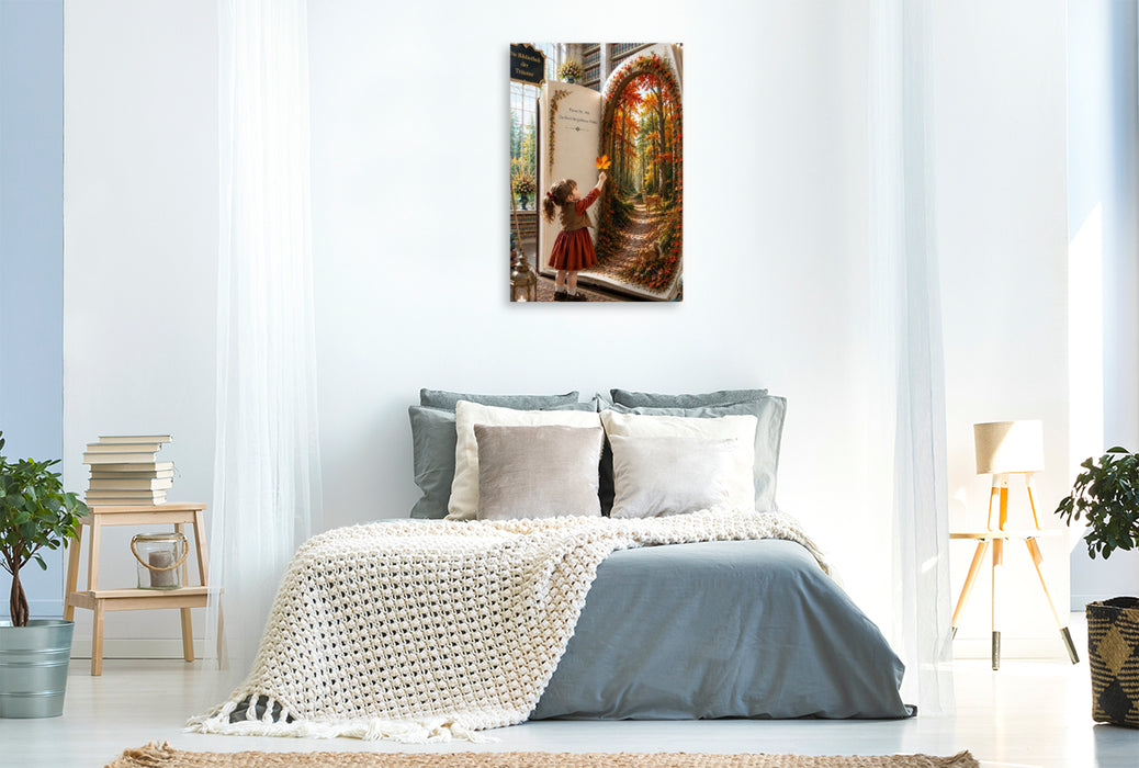 Premium Textil-Leinwand Der Herbstpfad