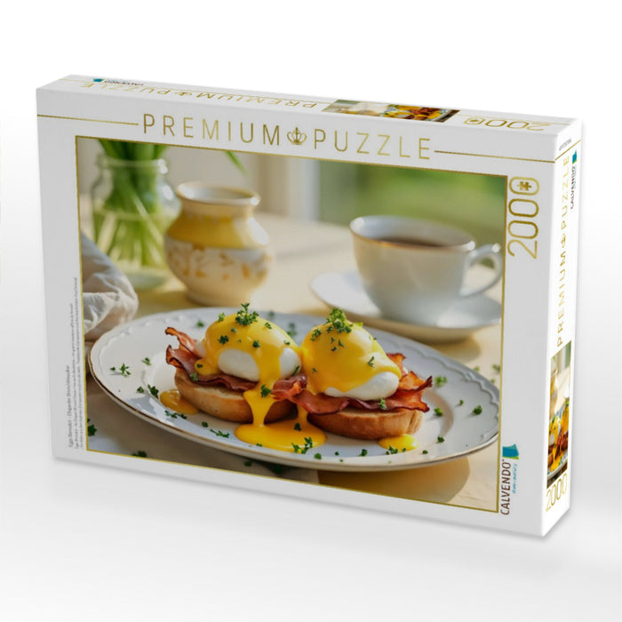 Eggs Benedict – Eleganter Brunchklassiker - CALVENDO Foto-Puzzle'