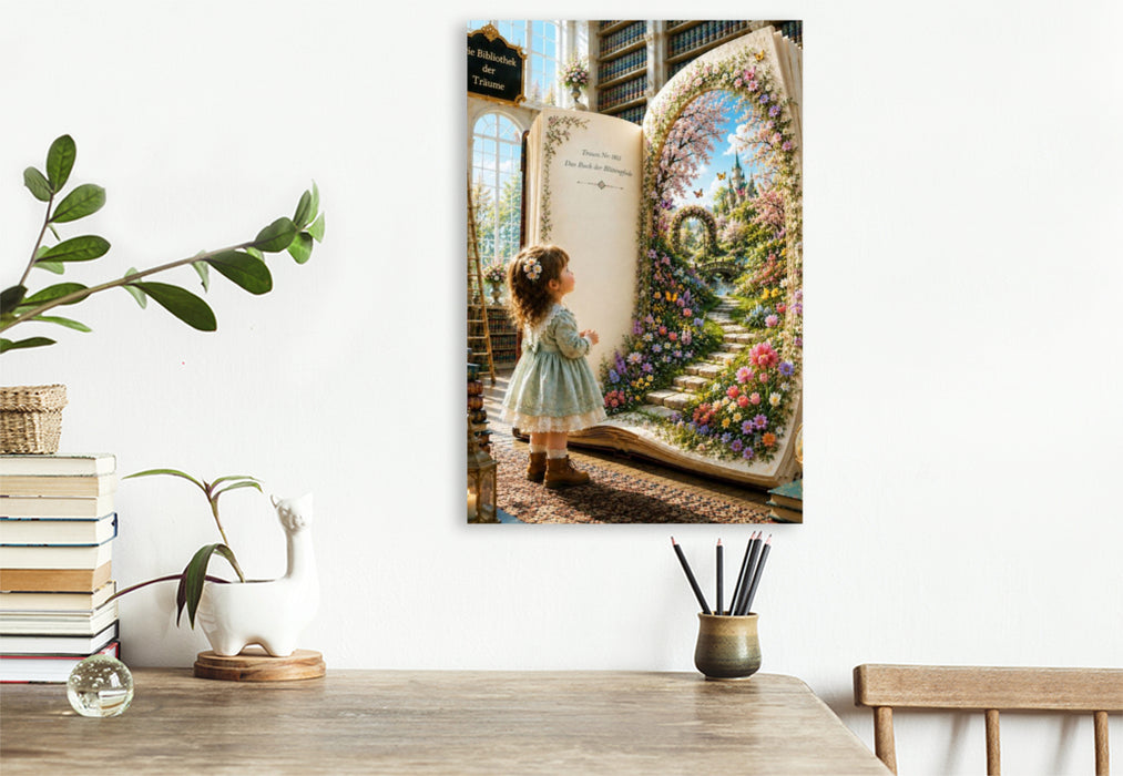 Premium Textil-Leinwand Der verborgene Garten