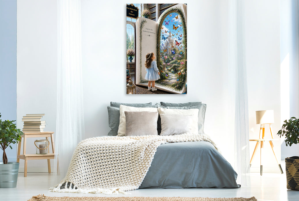 Premium Textil-Leinwand Die tanzenden Flügel