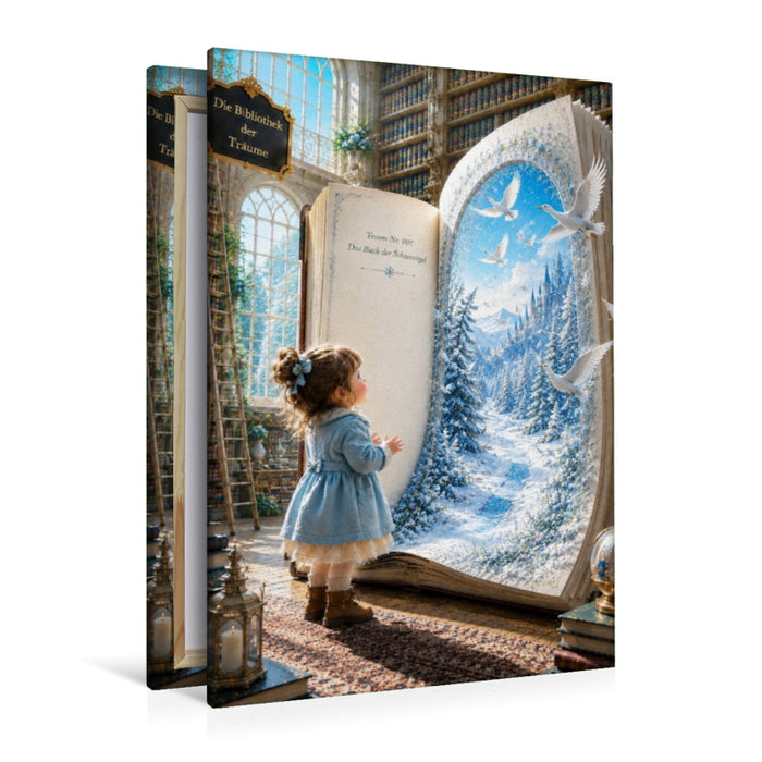 Premium Textil-Leinwand Das erste Wintermärchen