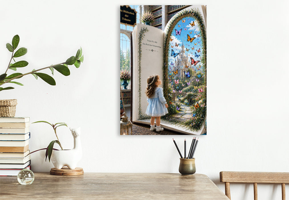 Premium Textil-Leinwand Die tanzenden Flügel