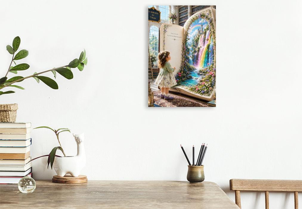 Premium Textil-Leinwand Die Quelle der Farben