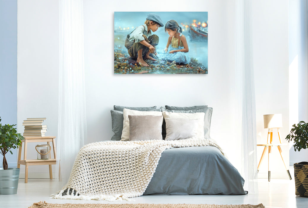 Premium Textil-Leinwand Kindheitserinnerungen