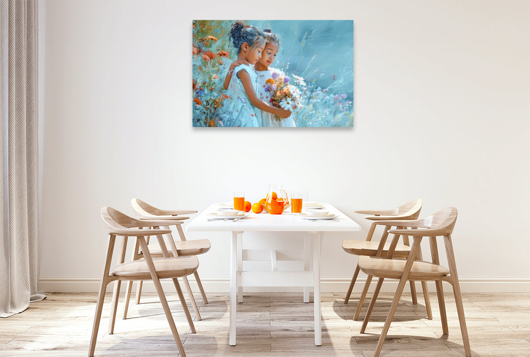 Premium Textil-Leinwand Kindheitserinnerungen