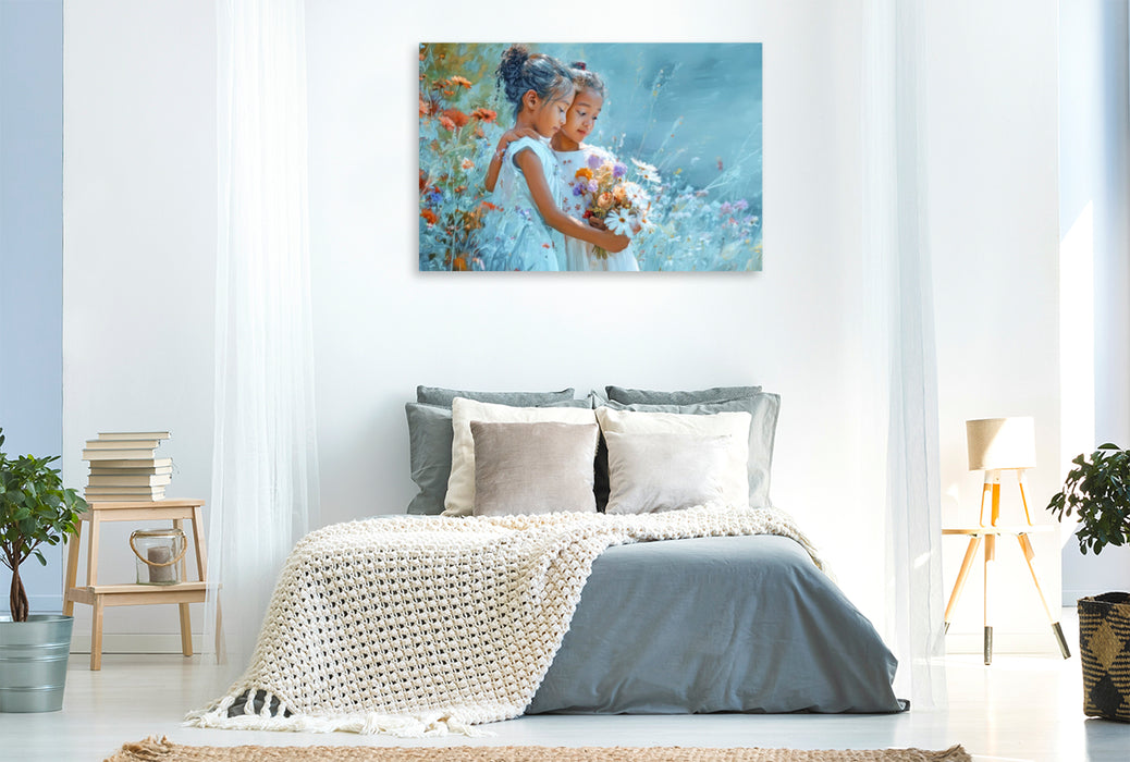 Premium Textil-Leinwand Kindheitserinnerungen