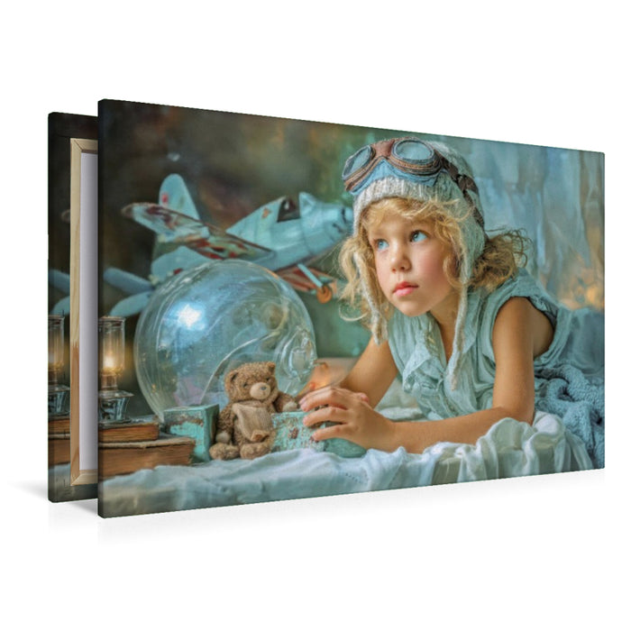 Premium Textil-Leinwand Kindheitserinnerungen