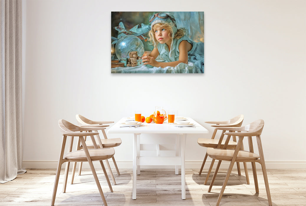Premium Textil-Leinwand Kindheitserinnerungen