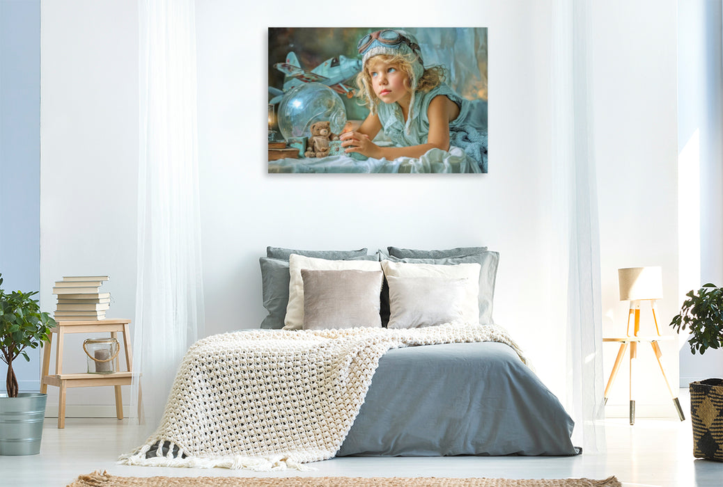 Premium Textil-Leinwand Kindheitserinnerungen