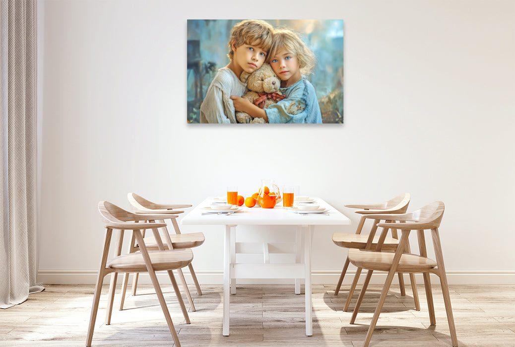 Premium Textil-Leinwand Kindheitserinnerungen