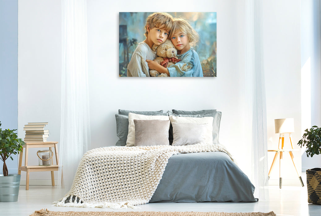 Premium Textil-Leinwand Kindheitserinnerungen