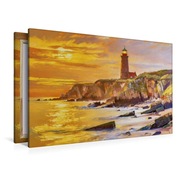 Premium Textil-Leinwand Ein Motiv aus dem Kalender Ostsee-Gemälde