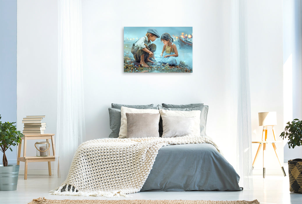 Premium Textil-Leinwand Kindheitserinnerungen