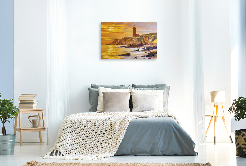 Premium Textil-Leinwand Ein Motiv aus dem Kalender Ostsee-Gemälde