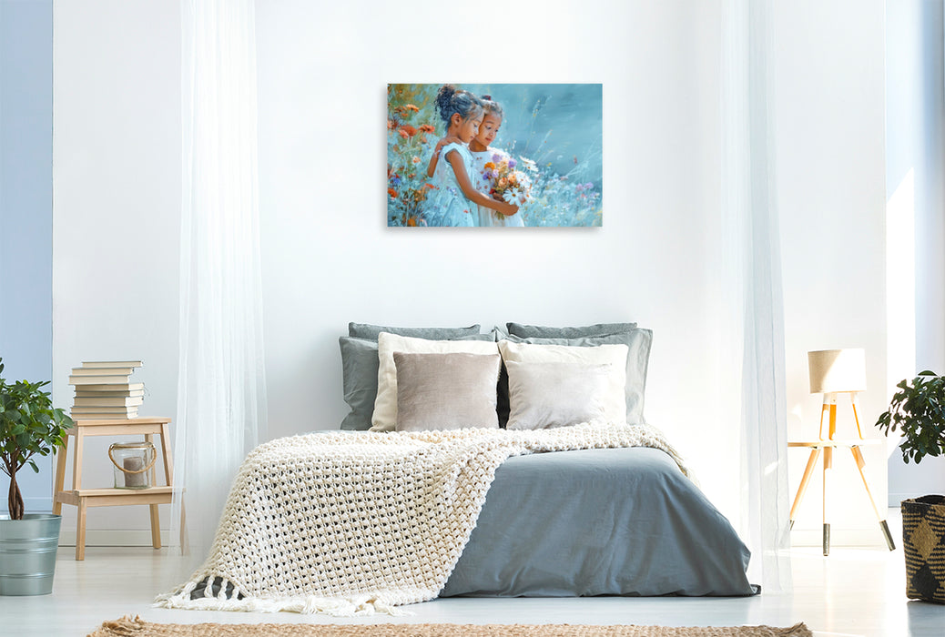 Premium Textil-Leinwand Kindheitserinnerungen