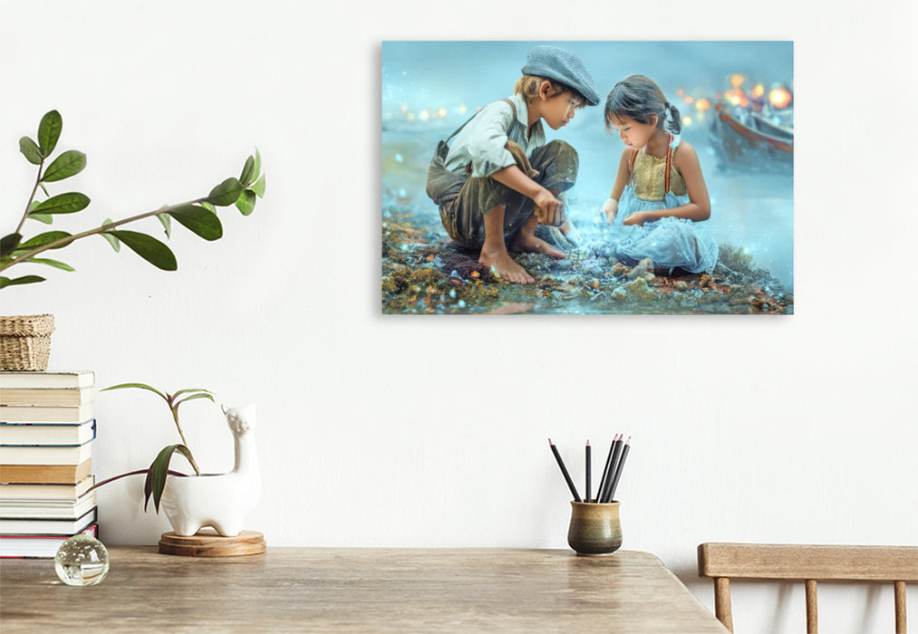 Premium Textil-Leinwand Kindheitserinnerungen