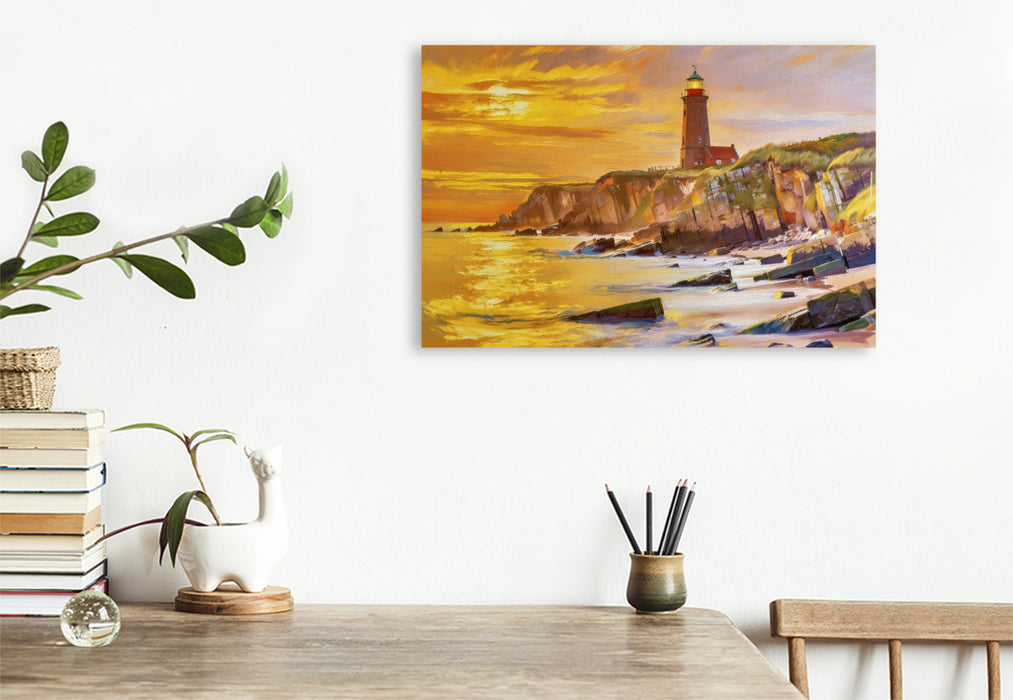 Premium Textil-Leinwand Ein Motiv aus dem Kalender Ostsee-Gemälde