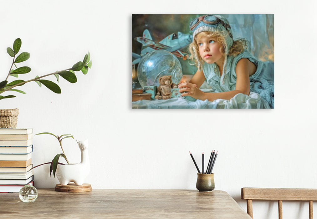 Premium Textil-Leinwand Kindheitserinnerungen
