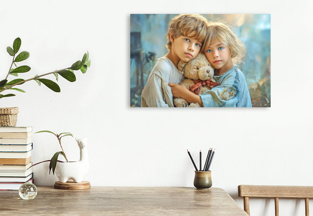 Premium Textil-Leinwand Kindheitserinnerungen