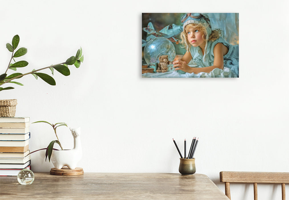 Premium Textil-Leinwand Kindheitserinnerungen