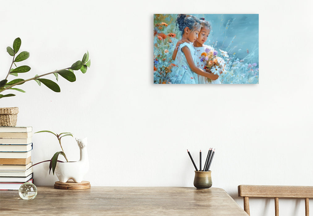 Premium Textil-Leinwand Kindheitserinnerungen