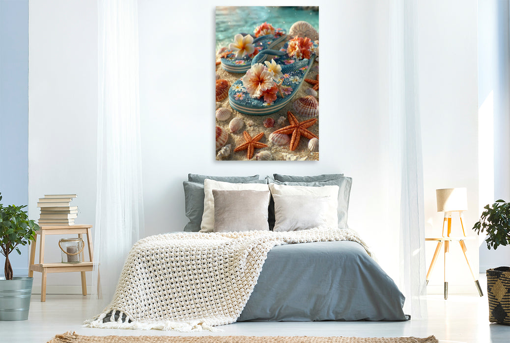 Premium Textil-Leinwand Sehnsucht nach Sommer