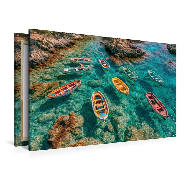 Premium Textil-Leinwand Das Meer kennt keine Eile