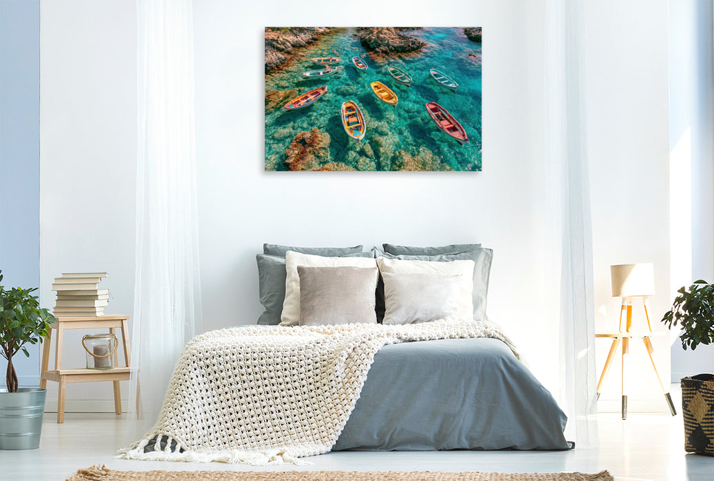 Premium Textil-Leinwand Das Meer kennt keine Eile