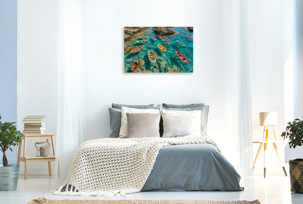 Premium Textil-Leinwand Das Meer kennt keine Eile