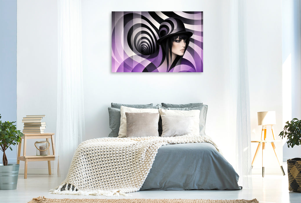 Premium Textil-Leinwand März