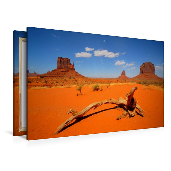 Premium Textil-Leinwand Monument Valley - Arizona / Utah