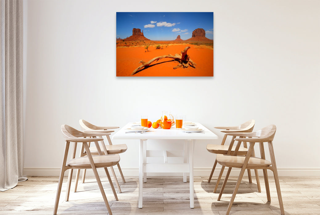 Premium Textil-Leinwand Monument Valley - Arizona / Utah