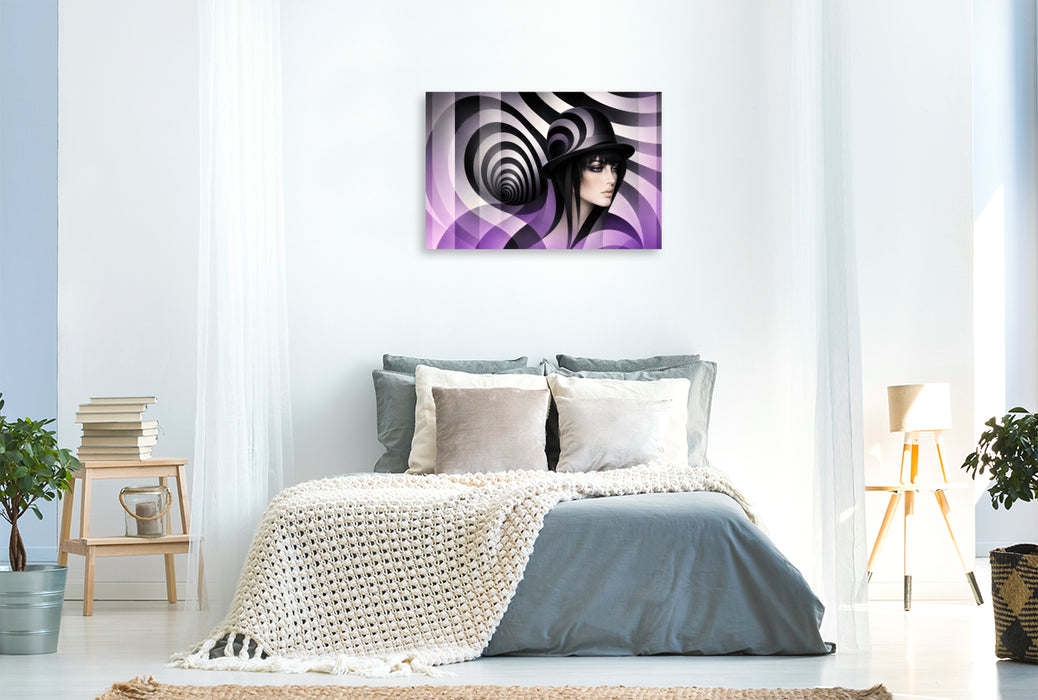 Premium Textil-Leinwand März