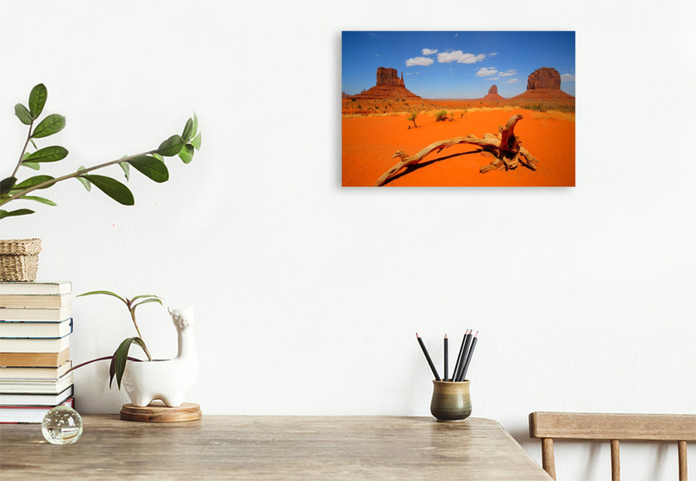 Premium Textil-Leinwand Monument Valley - Arizona / Utah