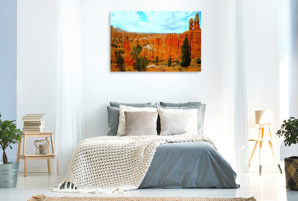 Premium Textil-Leinwand Bryce Canyon - Utah